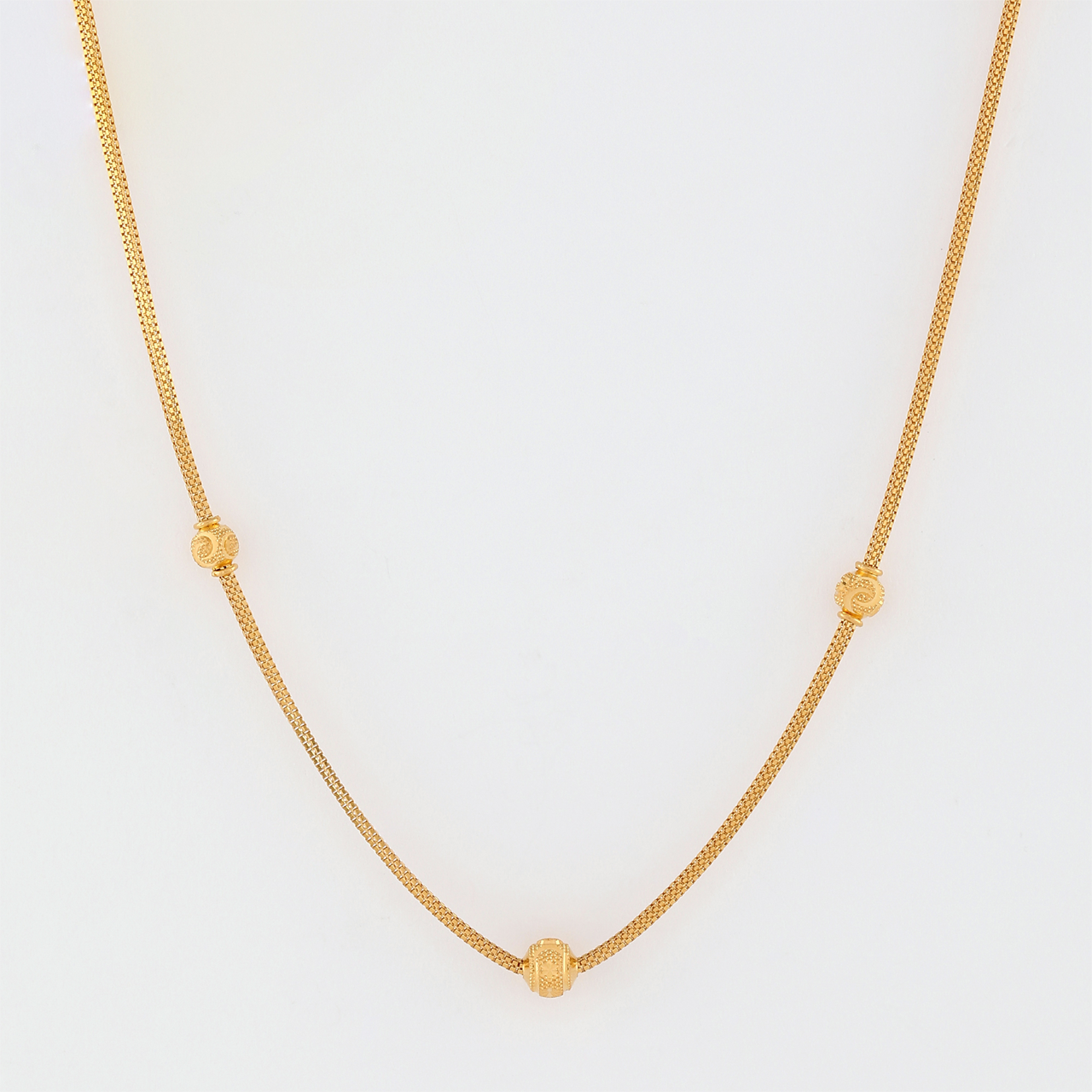 Sphere Beads Gold Chain