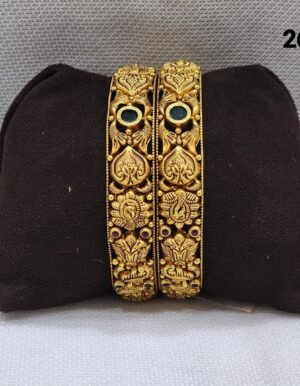 Rajvanshi Temple Heritage Gold Bangle Pair