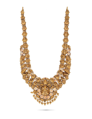 haram12 Sri Lakshmi Peacock Floral Bridal Haram