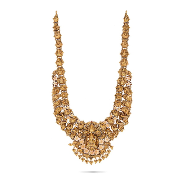 Sri Lakshmi Peacock Floral Bridal Haram