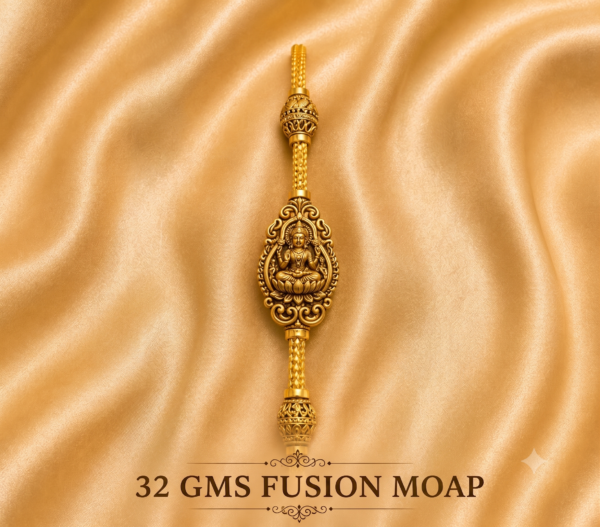 mogappu chain15926 Lakshmi Heritage Fusion Gold Bracelet
