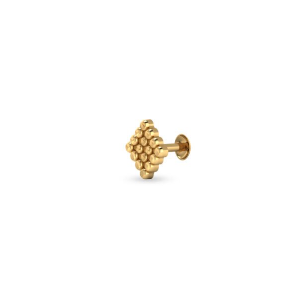 nose2092625 Cubic Beaded Gold Nosepin