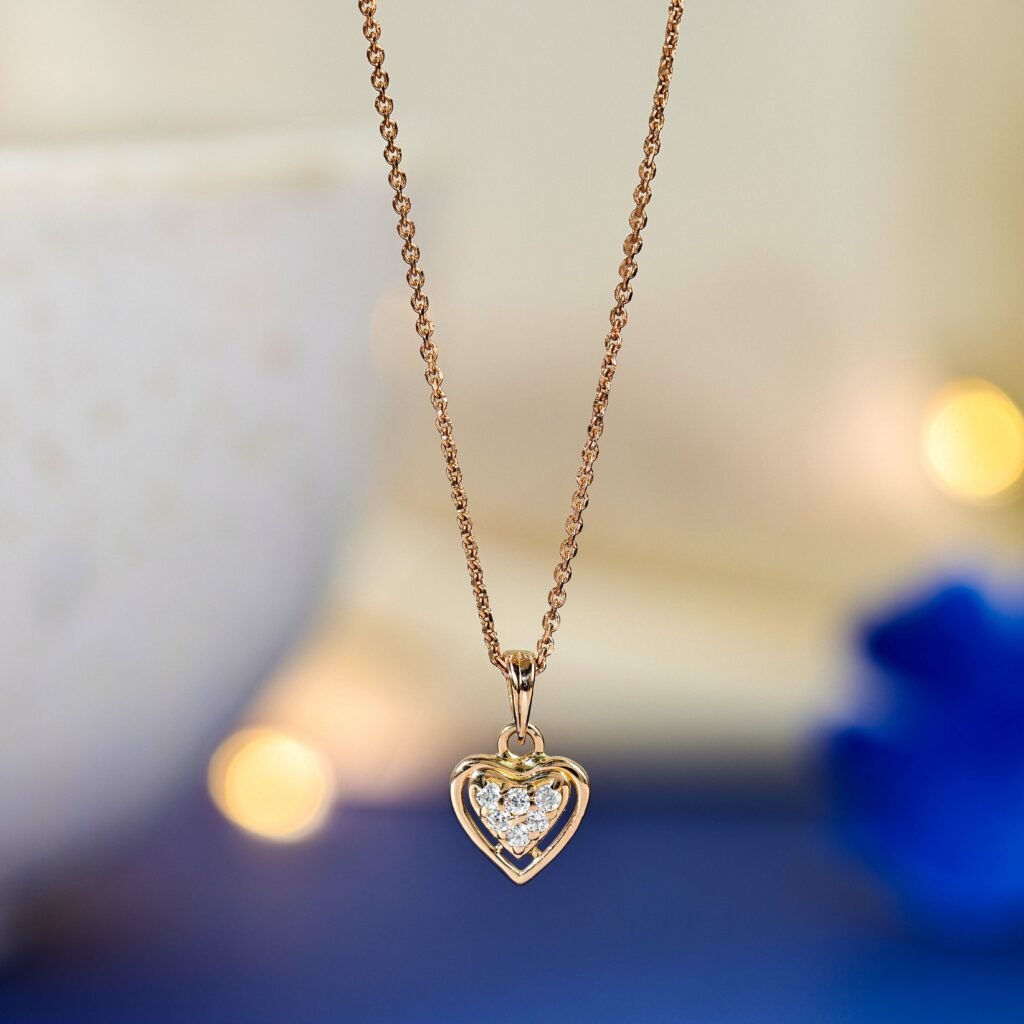 Rose Gold Heart Pendant