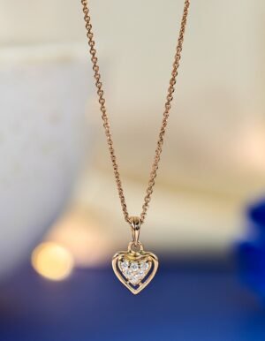 Rose Gold Heart Pendant